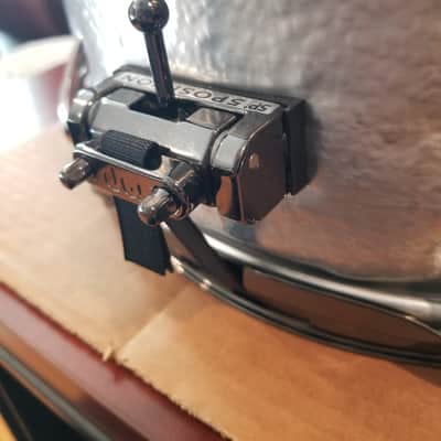 Oriollo Phantom Seamless Hammered Aluminum Snare Drum - 13x9 image 4