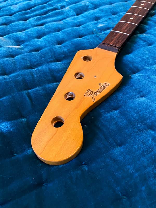 Fender '62 Jazz Bass Neck LH Rosewood Fretboard, C shaped Maple Neck image 1