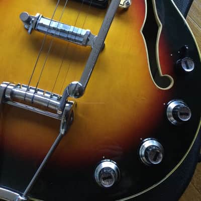 Meazzi hollow body mod SPITFIRE anni 60 - yellow sunburst image 3