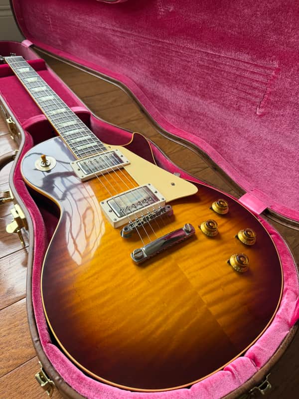 2026 Gibson Custom Shop Les Paul Standard 8.1 lbs ‘59 Reissue R9 VOS - Iced Tea Burst image 1