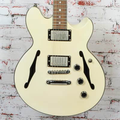 Fret King - FKV36CTSB Elise Custom Semi-Hollow Electric Guitar - Vintage White - w/HSC -x1520 - USED image 15