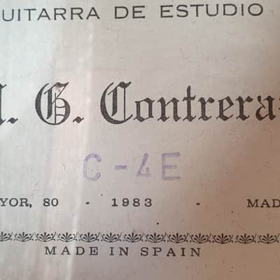 M G Contreras guitare d'étude 1983 - image 2