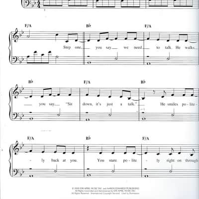 How to Save a Life Easy Piano Sheet Music (The Fray) Easy Piano image 1