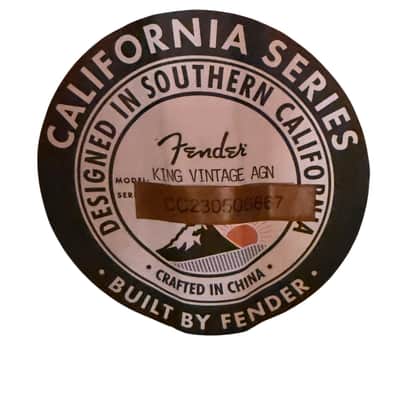 Fender Guitar - Acoustic electric California Vintage King image 4