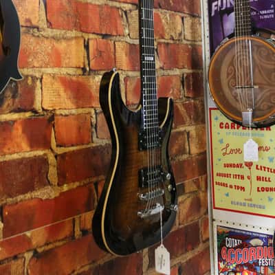2019 ESP E-II Horizon NT Flame Maple Top – Dark Brown Sunburst image 3