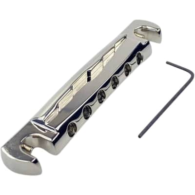 Crazyparts Wraparound Bridge Compensated precision cnc Alu CP-1185C Chrome image 3