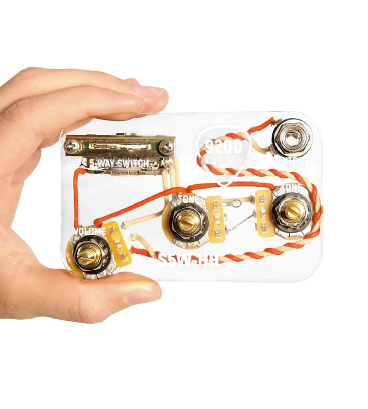 920D Custom Stratocaster Wiring Harness Upgrade 5 way - S5W-HH image 1