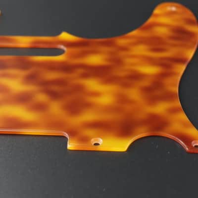 [Made to order] Pickguard Telecaster 5 Holes "Vintage" - Caramel Tortoise image 3