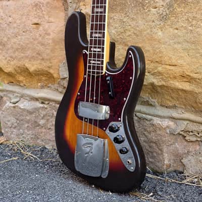 1969 Fender Jazz Bass - Refin Sunburst - w/OHSC image 5