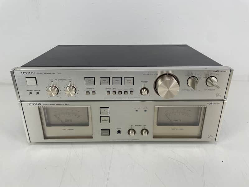 Luxman - C-02/M-02 - Power/Pre-Amplifier Set - Serviced (Repaired) image 1