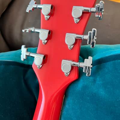 D'Angelico Premier DC Semi-Hollow Double Cutaway , 2019 - 2020 - Fiesta Red image 8