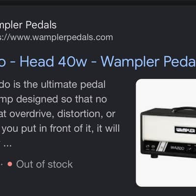 *RARE* Wampler Bravado 40W Hand-Wired Amp Head image 8
