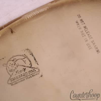 *Leedy Standard Uka Transparent Snare Resonant 14"Calf Skin Slunk Drum Head 40s* image 2
