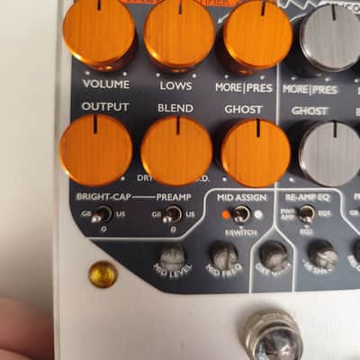 Origin Effects RevivalDrive Custom Ghosting Overdrive with Secondary EQ Controls 2010s - Silver/Orange image 4