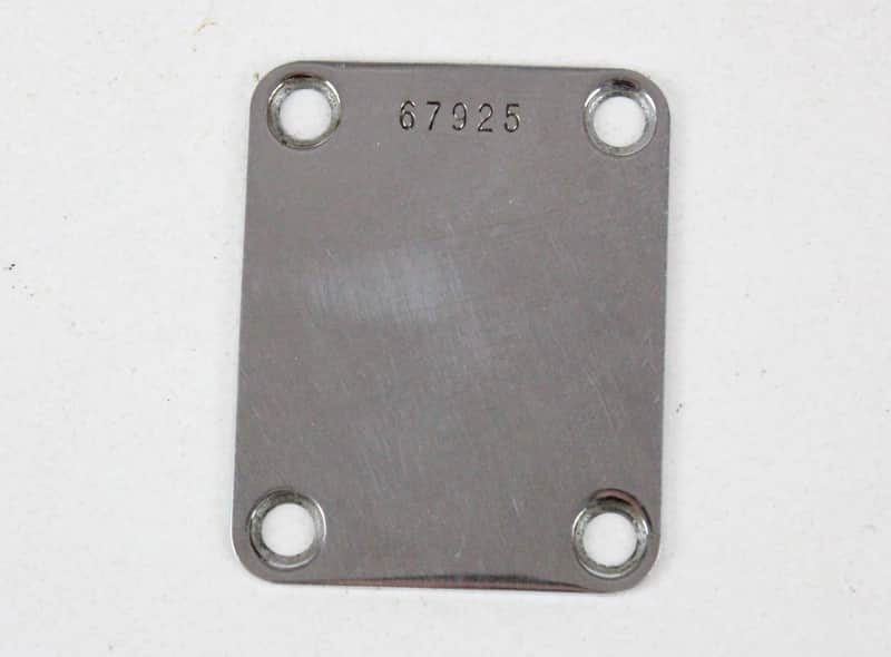 1961 Fender Stratocaster/Telecaster/Jaguar/Jazzmaster/Precision Bass 4-Bolt Neck Plate PBass USA 1960s Pre-CBS image 1