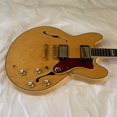 Vintage 1994 Epiphone Sheraton - Made in Korea (MIK) - Natural - Free Pro Setup image 2