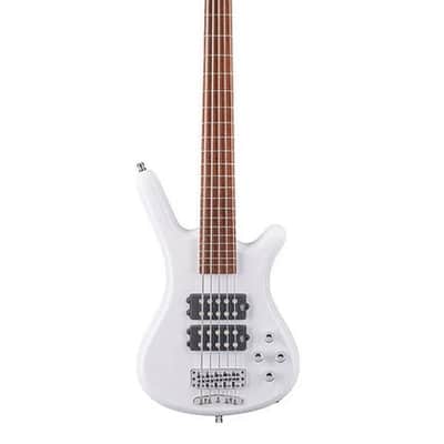 Warwick RockBass Corvette $$-4 String - Solid White High Polish image 8