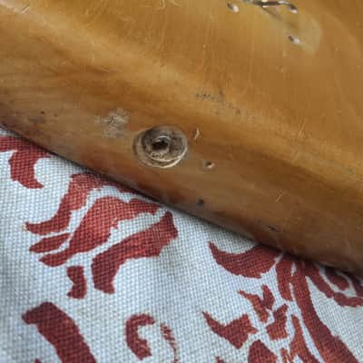 Fender Musicmaster bass 1973 body natural image 4