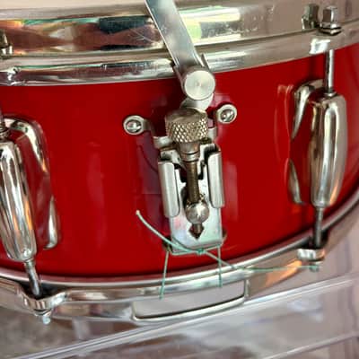 Slingerland Radio King 3-ply with NOB hardware Late ‘50s - Gloss red lacquer image 5