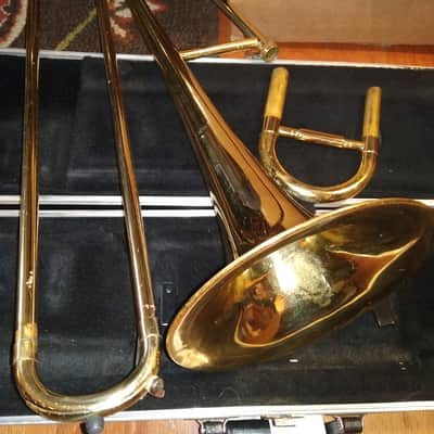 Olds Ambassador Trombone, USA, Lacquered Brass with case and mouthpiece image 7