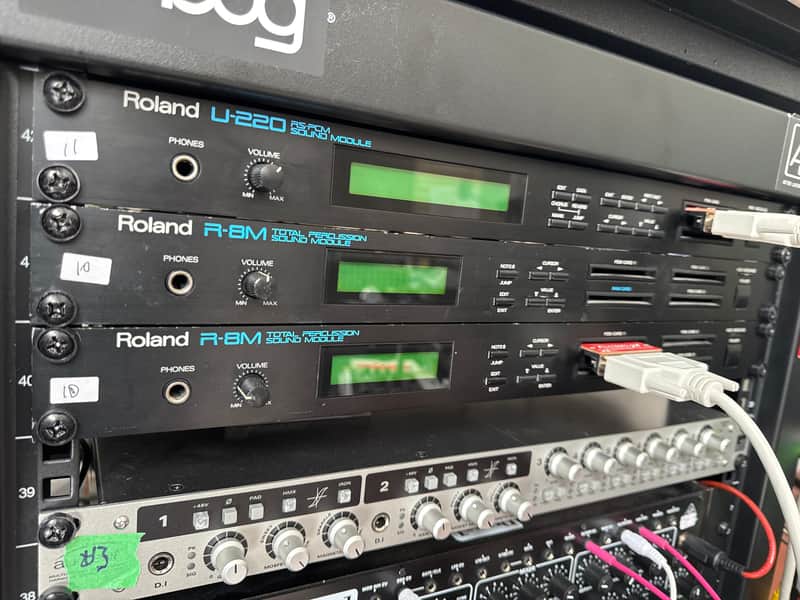 Roland R-8M Total Percussion Sound Module 1980s - Black image 1