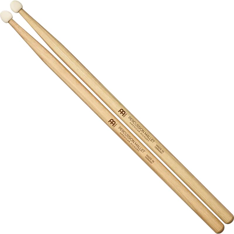 Meinl Felt Tip Percussion Mallets - Hickory, Pair image 1