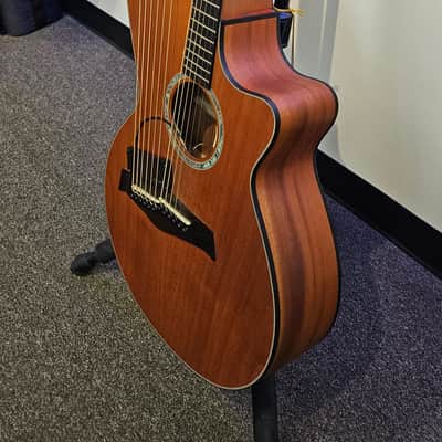 Timberline T20HGc All Solid Wood Tropical Mahogany 12-String Harp Guitar T20 HGC - Mahogany image 2