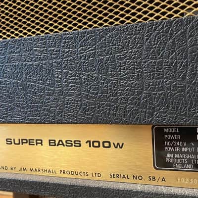 Marshall JMP 1992 MK II Super Bass 2-Channel 100-Watt Guitar / Bass Amp Head 1978  Black image 12