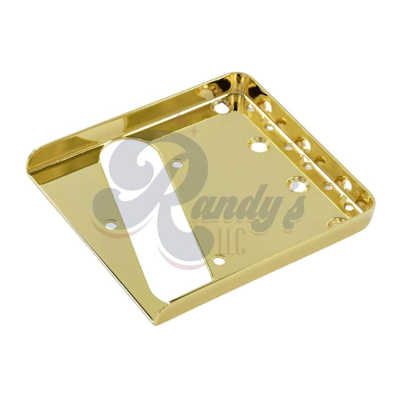 Advanced Plating 1288G (Vintage Series) Full Wall Telecaster® Bridge Plate - Fits Fender® Tele® CLOSEOUT-Gold image 1