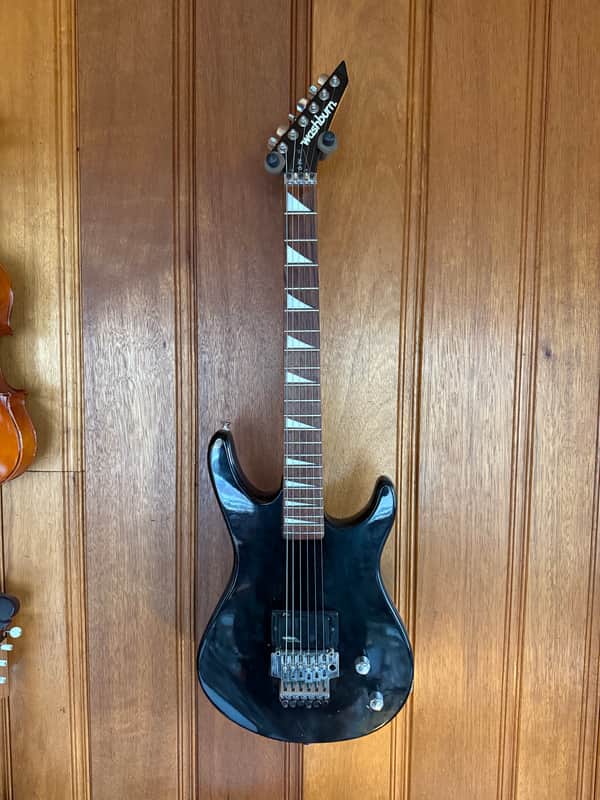 Washburn G-2V 1980s - Black w/Hard Shell Case image 1