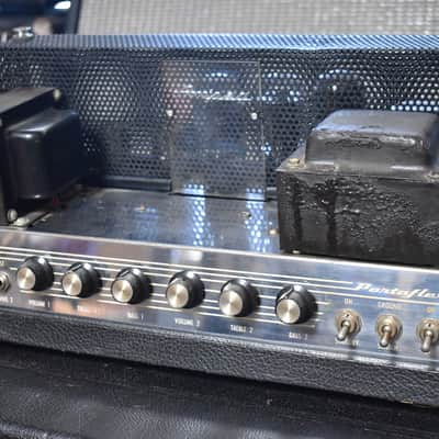 1967 Ampeg B-15N Portaflex Tube Amplifier Flip-Top Modified Black w/ 1x15" Cabinet image 2