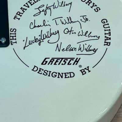 1987 Gretsch TW-100T Traveling Wilburys White / Graphic, Includes Box & Cassette image 7