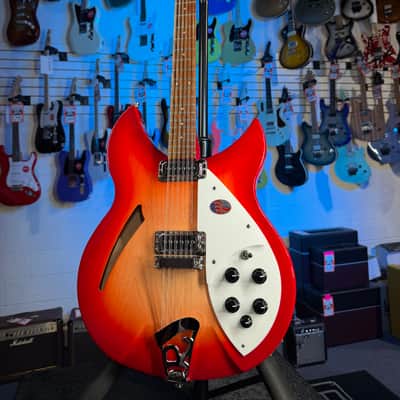 Rickenbacker 330/12 Fireglo Semi-Hollow Electric Guitar, with Ric Case, 711 image 2