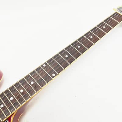Burny RSA-100 CR Cherry Red Made in Japan 2002 Semi Hollow Body Electric Guitar, o5295 image 8
