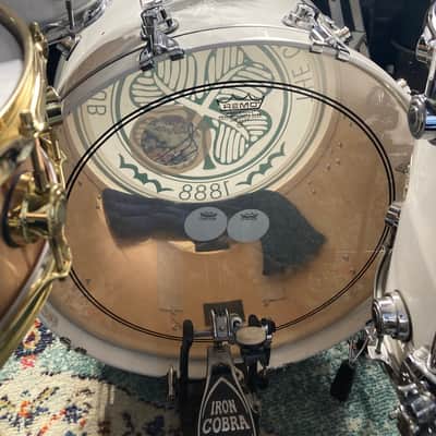 David Palmer's Rod Stewart DW, Collectors Series 4-Piece Custom Maple Set, Stunning! 2008 - White Glass image 21