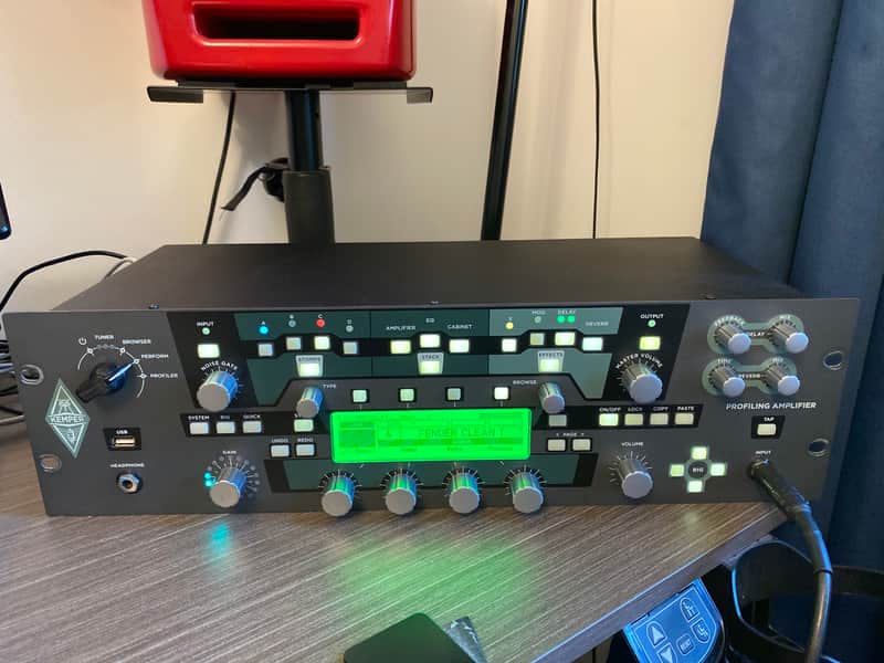 Kemper Amps Profiler Rack Modeling Guitar Amp with Remote Controller Pedal 2013 - Present - Black image 1