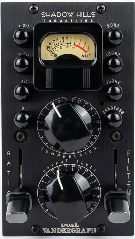 Shadow Hills Dual Vandergraph 500 Series Stereo Compressor Module 2010s - Black image 1