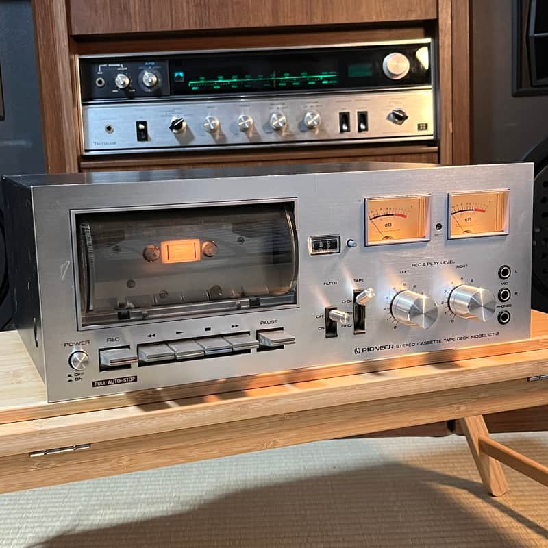 Pioneer CT-2 Stereo Cassette Deck | Vintage Pioneer Hi-Fi Tape Player | Classic Analog Audio image 1