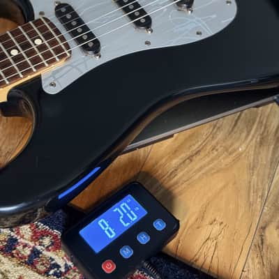 Fender American Standard Stratocaster with Rosewood Fretboard 1995 - Black W/ Custom Shop Pickguard And pickups image 13