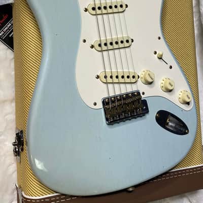 Fender Custom Shop 1957 Stratocaster Journeyman Relic - Aged Sonic Blue - 7.8lbs - Authorized Dealer - OPEN BOX - SAVE BIG! G06385 image 9