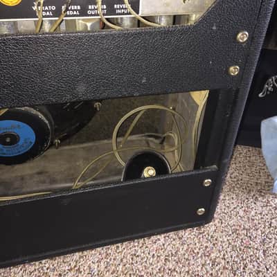 Fender Silverface Deluxe Reverb 1969 Black Tolex image 10