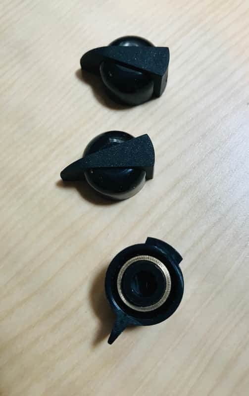 CHK Small Chicken Head Knob - Plain Black (3 Pack)  (KC-112) image 1