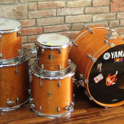 Yamaha Birch Custom Absolute - natural vintage 5pc drumset image 1