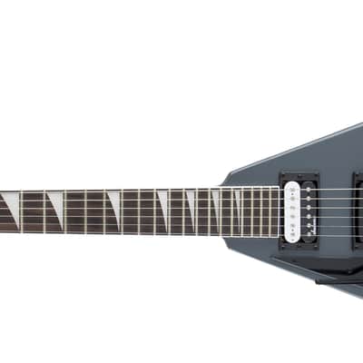 Jackson JS32 Rhoads Left Handed Satin Gray Electric Guitar, Amaranth Fretboard image 1