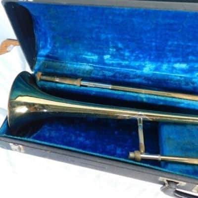 B&H Besson 2-20 Tenor Trombone, England, Very Good Condition, with case & MP image 2