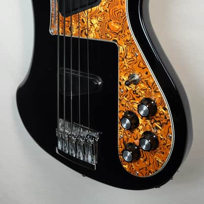 Rickenbacker 2019 4003S/5 Jetglo 5-String Bass, Custom Pickguard, OHSC image 6