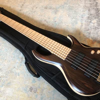 MTD 635-24 6 string bass guitar Amazing Condition Tobias Ebony Maple image 1