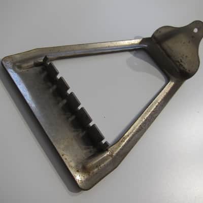 Harmony & Kay Guitar Tailpiece Authentic Vintage Part Circa-1940s-1960s-Nickel Silver image 3