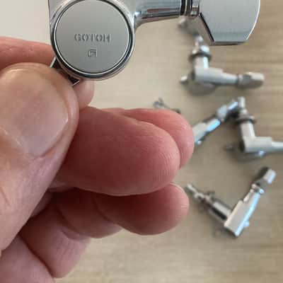 Gotoh TK-0760-001 Mini Tuning Keys, 6-in-Line, Chrome image 3