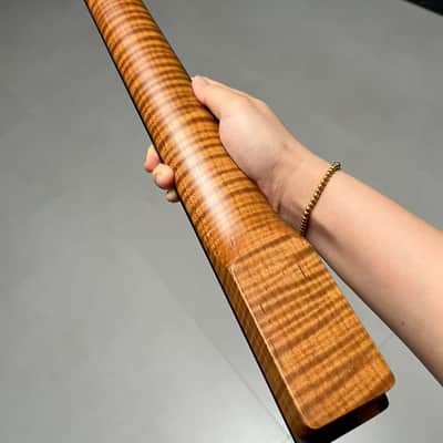 AAAAA Tele Ebony Fretboard Roasted flame Maple Electric Guitar Neck Radius 12inch Round stainless steel 22 frets hole 10mm Radius: 12 inches image 8